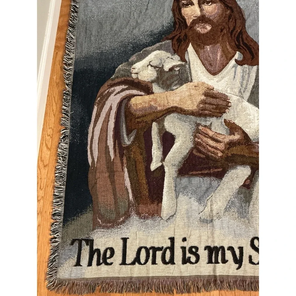 Psalm 23 The Lord Is My Shepherd Tapestry Throw Blanket 59